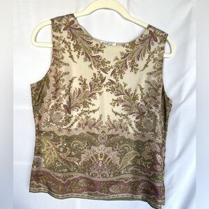 Floral silk blouse size 10